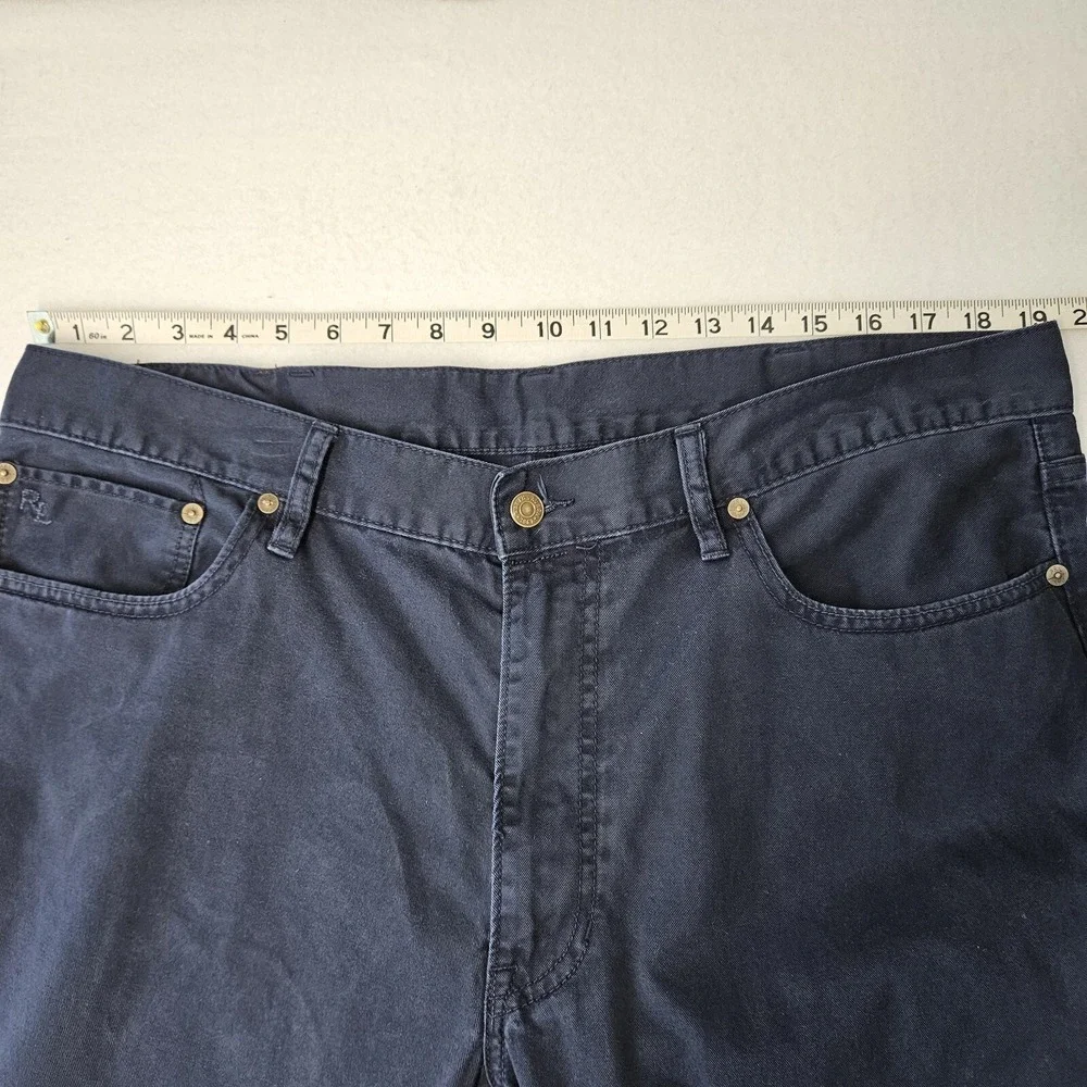 Polo Ralph Lauren Classic Fit Men's Jeans 38x34 Dark Wash Blue Zip Fly Straight